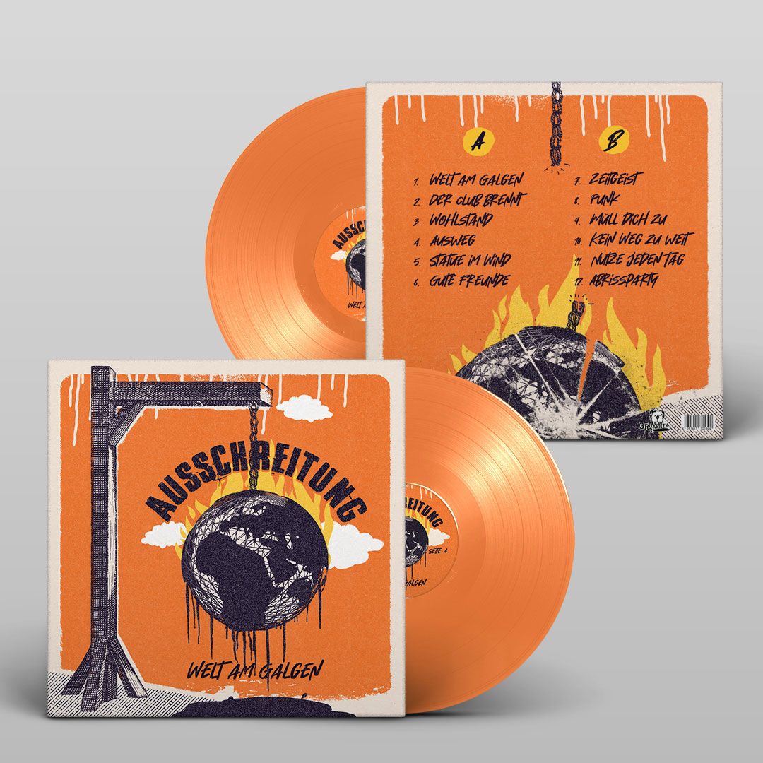 Vinyl Welt am Galgen - Orange - very limited edition - Produkt